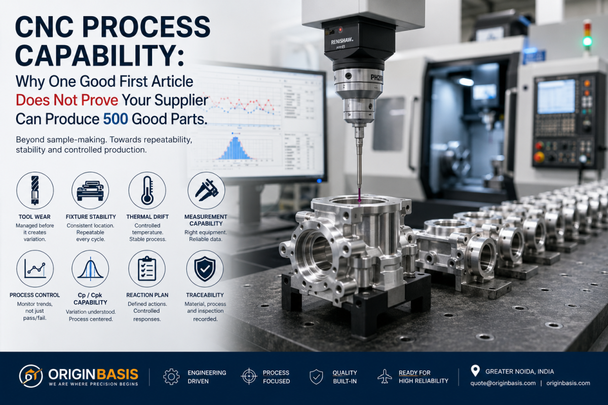 CNC Process Capability: Why One Good First Article Does Not Prove Your Supplier Can Produce 500 Good Parts