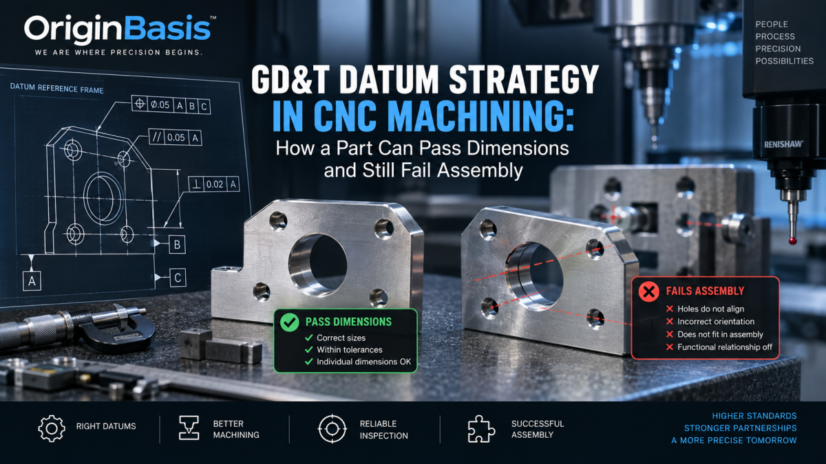 GD&T Datum Strategy in CNC Machining: How a Part Can Pass Dimensions and Still Fail Assembly
